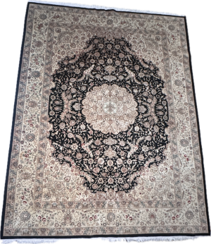 Kashan 9x11 Hand Woven Layered Pattern